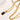 GOLD-TONE NECKLACE WITH BLACK PENDANT STAINLESS STEEL NECKLACE