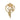 GOLDEN ART NOUVEAU BROOCH WITH PEARL JEWELRY ACCESSORY