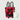 GOTHIC BACKPACK BOW STUD LARGE RED AND BLACK
