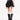 GOTHIC MINI SKIRT BLACK EYELET BELT LAYERED MINI