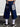 GRAPHIC POCKET DENIM CULOTTES WASHED FINISH CLASSIC APPEAL