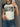 GRAPHIC TEE - BOLD CONTRAST VINTAGE PRINT IN WHITE AND NAVY