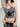 GRAY ADJUSTABLE HALTER TOP WITH BLACK STAR PATTERN Y2K STYLE