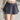 GRAY BOW PLEATED MINI SKIRT