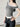 GRAY COLOR BLOCK OFF SHOULDER TOP
