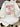 GRAY CREW NECK T-SHIRT RED LETTERING TEEN COTTON