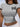 GRAY CROP TOP WITH BLACK TRIM CREW NECK TEE