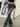 GRAY DENIM BELL-BOTTOM JEANS WITH LOW WAIST AND Y2K WASHED STRETCH
