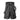 GRAY DENIM CARGO SHORTS MID WAIST WIDE LEG DESIGN