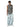 GRAY DISTRESSED GRAPHIC TANK TOP WITH NECKLACE LOOSE FIT SLEEVELESS DESIGN