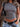 GRAY FITTED T-SHIRT CLASSIC ROUND NECK DESIGN