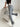 GRAY FLARE YOGA PANTS KNIT LEGGINGS