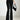 GRAY FLARE YOGA PANTS KNIT LEGGINGS