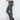 GRAY FLARED LEGGINGS SLIM FIT CASUAL STREET LOOK