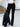 GRAY FLARED LEGGINGS SLIM FIT CASUAL STREET LOOK
