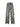 GRAY FRINGED DENIM PANTS MID WAIST STRAIGHT LEG DESIGN