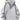 GRAY HALF-ZIP HOODIE SOLID COLOR CASUAL TOP