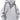 GRAY HALF-ZIP HOODIE SOLID COLOR CASUAL TOP