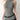 GRAY HIGH NECK HALTER TOP WITH BELT