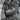 GRAY HOODED PUFFER JACKET WITH HEART EMBELLISHMENTS - Sweetheart Supplies