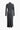 GRAY KNIT MOCK NECK DRESS WITH LONG SLEEVES AND THIGH-HIGH SLIT
