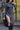 GRAY KNIT MOCK NECK DRESS WITH LONG SLEEVES AND THIGH-HIGH SLIT