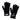 GRAY KNITTED GLOVES WITH PINK ACCENTS FOR ADULTS