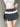 GRAY LACE TRIM MINI SKIRT PLEATED FASHION