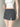 GRAY LACE TRIM MINI SKIRT PLEATED FASHION
