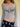 GRAY LONG-SLEEVED TOP WITH CROPPED NECKLINE STAR PRINT DESIGN