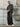 GRAY PATTERNED BOMBER JACKET WITH LAPEL COLLAR LONG SLEEVE DESIGN