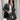 GRAY PINSTRIPE BLAZER AND PLEATED SKIRT SET - TIMELESS ELEGANCE OUTFIT