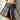 GRAY PLAID MINI SKIRT PLEATED SPRING SUMMER