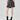 GRAY PLEATED MINI SKIRT WITH TIE DETAILS FOR WOMEN