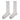 GRAY RIBBED KNEE-HIGH SOCKS BASIC RIBBED AESTHETIC APPEAL