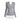 GRAY RIBBED KNIT SWEATER WITH WHITE COLLAR AND HEM FOR WOMEN