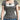 GRAY RIBBED KNIT TOP WITH BOW AND RUFFLE FOR COQUETTE AESTHETIC