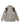 GRAY RIBBED KNIT ZIP-UP SWEATER WITH STAND COLLAR - TRENDY CASUAL LONG SLEEVE