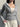 GRAY RIBBED ZIP-UP HOODIE CHIC GREY HOODIE RELAXED FIT