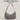 GRAY SHOULDER BAG LUCKY HOUR Y2K PUNK MOTORCYCLE BUCKLE ACCENT