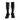 GRAY SOCKS WITH BLACK RIBBON AND PATENT LEATHER SHOES FOR FORMAL WEAR