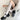 GRAY SOCKS WITH BLACK RIBBON AND PATENT LEATHER SHOES FOR FORMAL WEAR