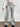 GRAY STAR-APPLIQUE FLARED SWEATPANTS WITH SLIM FIT AND STAR PRINT