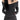 GRAY STRIPED LONG-SLEEVED ONE-SHOULDER TOP - Gray / S - Sweetheart Supplies