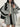 GRAY TONE OVERSIZED HOODIE WITH BLACK STRIPES