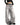 GRAY WIDE-LEG JEANS WITH BLACK BELT FOR WOMEN