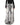GRAY WIDE-LEG JEANS WITH BLACK BELT FOR WOMEN