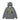 GRAY ZIP-UP HOODIE WITH STAR ACCENTS AND HOOD EARS TRENDY HOODED PULLOVER