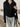 GRAY ZIP-UP KNIT SWEATER WITH DISTINCTIVE LAPEL COLLAR