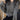 GRAY ZIP-UP KNIT SWEATER WITH DISTINCTIVE LAPEL COLLAR